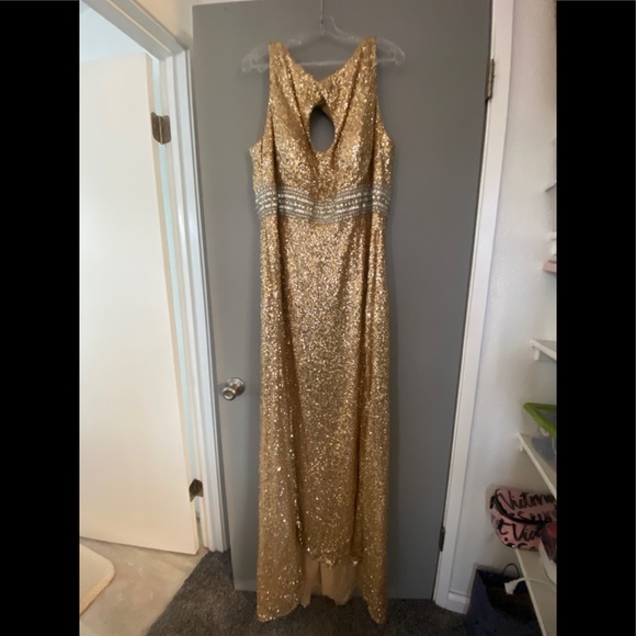 Sequin Gold Dress - Picture 1 of 4